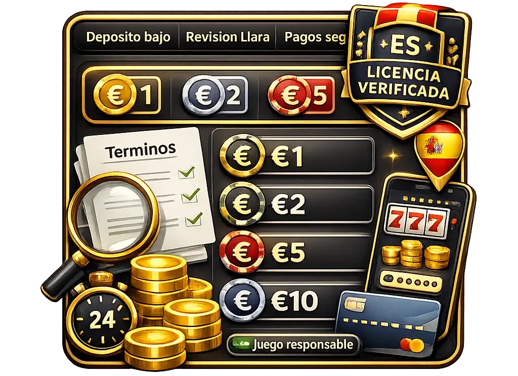 Casinos con depósito mínimo bajo en España