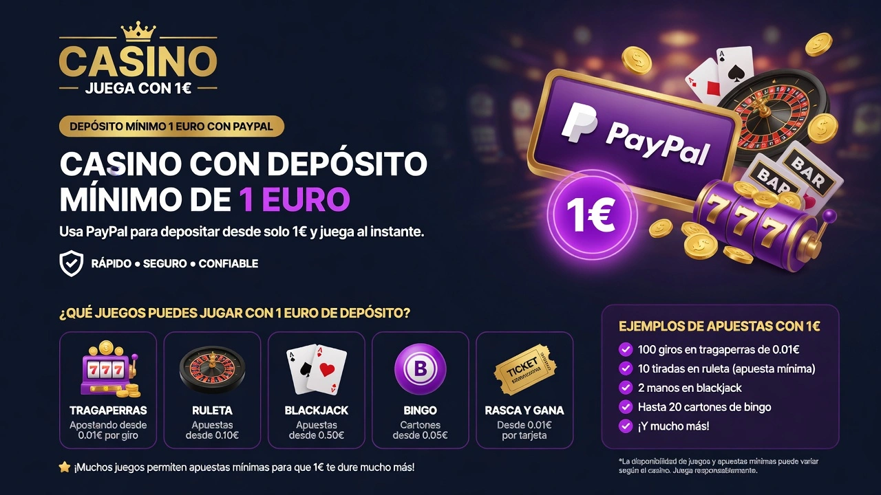 Qué puedes jugar con 1 euro de depósito
