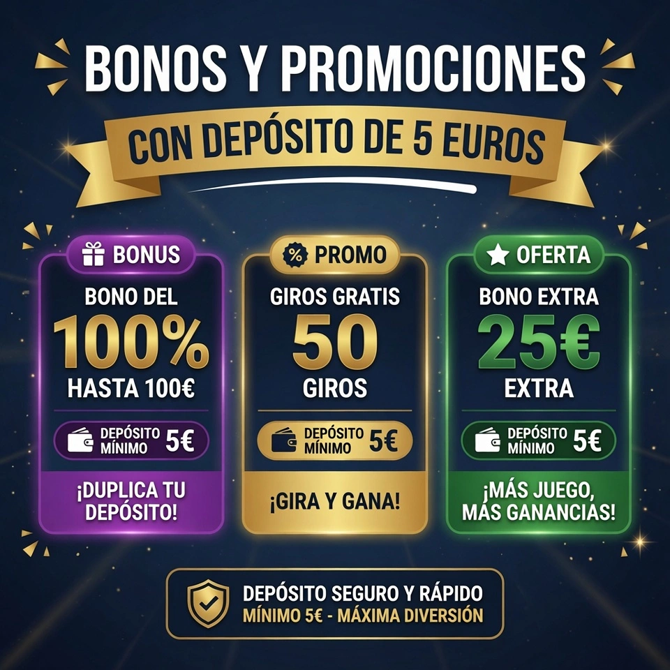Bonos y promociones con depósito de 5 euros
